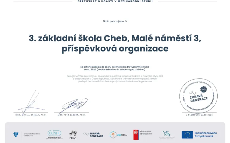 certifikát